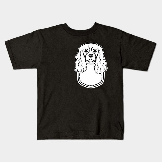 Cavalier King Charles pocket Kids T-Shirt by Designzz